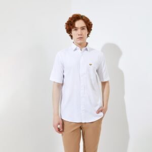 Jack Nicklaus Elwood Kemeja Pria Lengan Pendek Slim Fit White