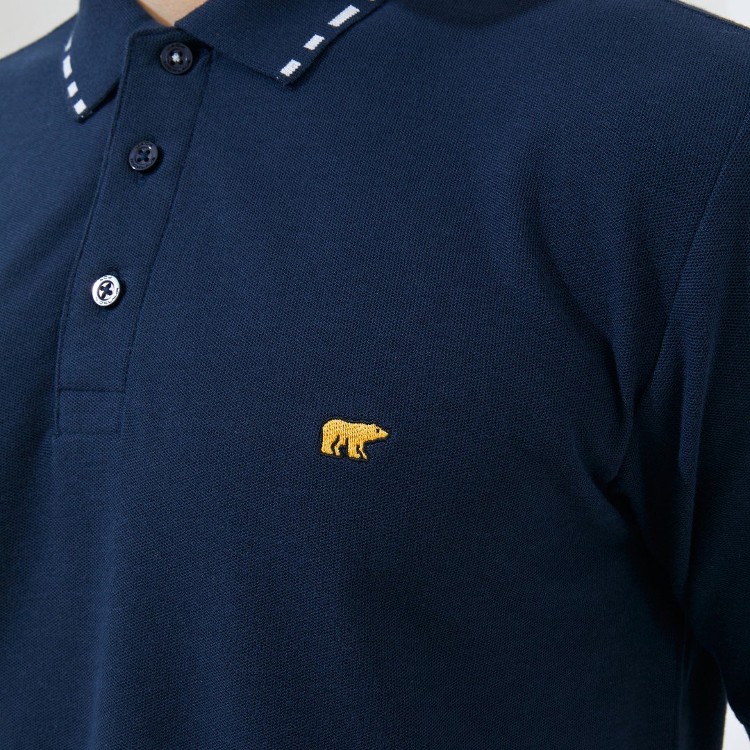 Jack Nicklaus Ernest Polo Shirt Pria Regular Fit Navy - Image 5