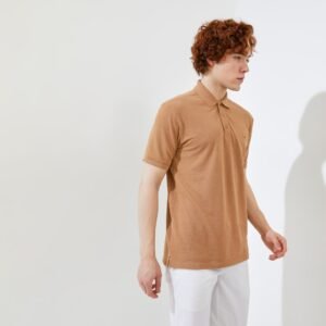 Jack Nicklaus Halston Polo Shirt Pria Regular Fit Light Brown