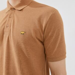 Jack Nicklaus Halston Polo Shirt Pria Regular Fit Light Brown