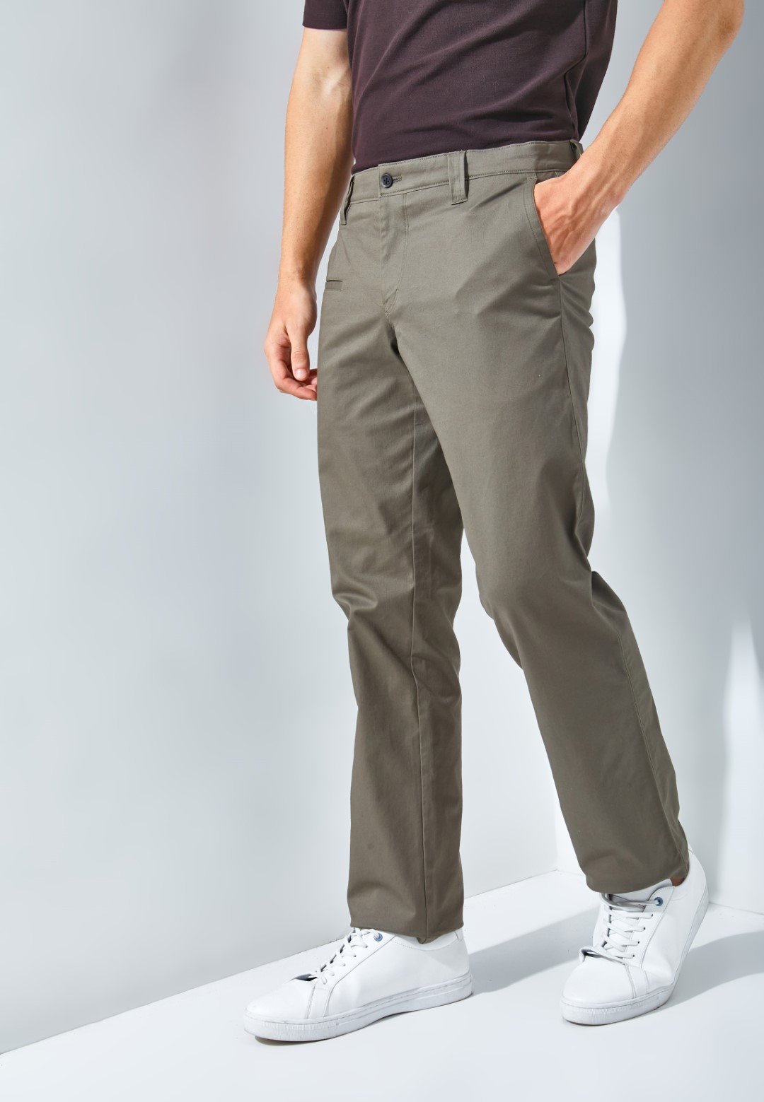 Jack Nicklaus Hornet Celana Panjang Pria Regular Fit Olive - Image 2