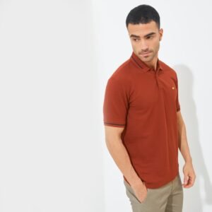 Jack Nicklaus Hubert Polo Shirt Pria Regular Fit Brown Red