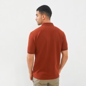 Jack Nicklaus Hubert Polo Shirt Pria Regular Fit Brown Red