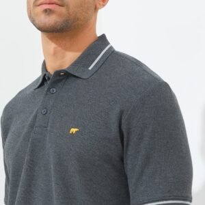 Jack Nicklaus Hubert Polo Shirt Pria Regular Fit Dark Grey