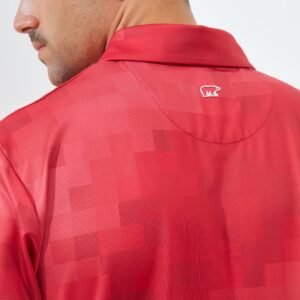 Jack Nicklaus Kowloon Premium Random Print Polo Autumn Red