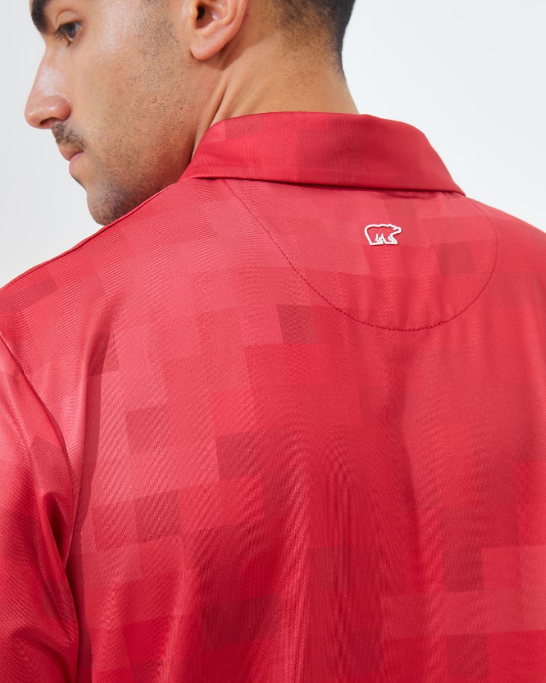 Jack Nicklaus Kowloon Premium Random Print Polo Autumn Red - Image 5