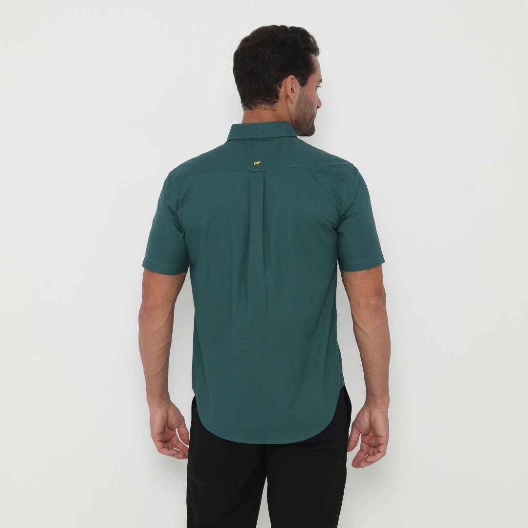 Jack Nicklaus Lander Kemeja Pria Lengan Pendek Slim Fit Green - Image 3