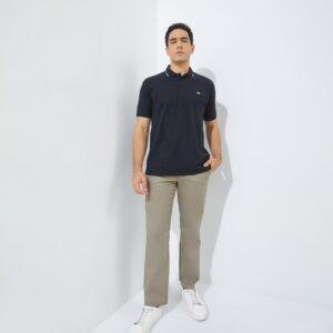 Jack Nicklaus Mandela Polo Shirt Pria Regular Fit Black