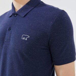Jack Nicklaus Marsh Polo Shirt Pria Slim Fit Navy
