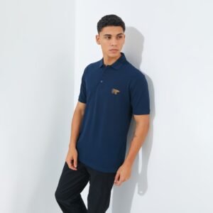 Jack Nicklaus Matrix Polo Shirt Pria Regular Fit Navy