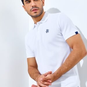 Jack Nicklaus Nexus Polo Shirt Pria Slim Fit White