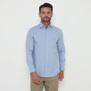 Jack Nicklaus Oberon Kemeja Pria Lengan Panjang Slim Fit Light Blue