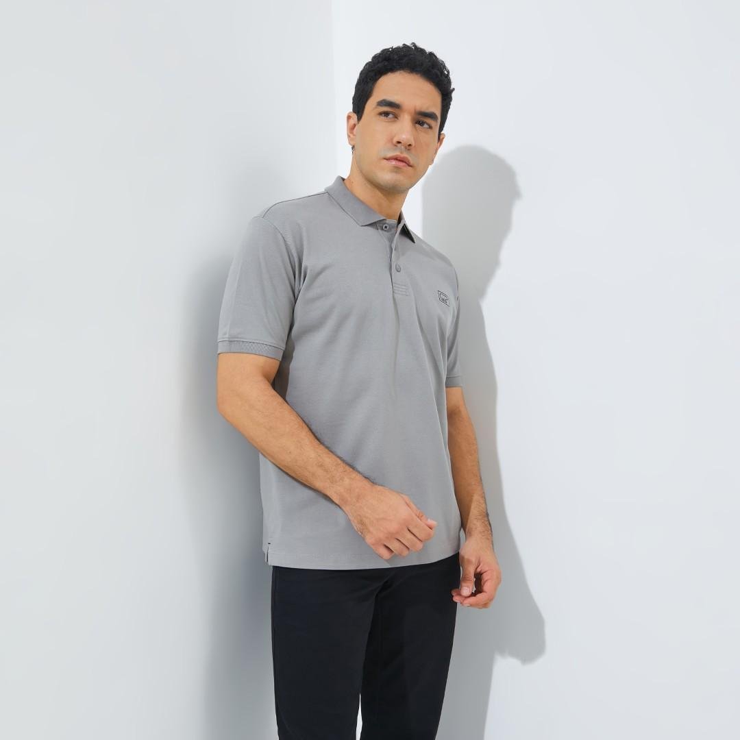 Jack Nicklaus Roc Polo Shirt Pria Regular Fit Vintage Khaki - Image 3