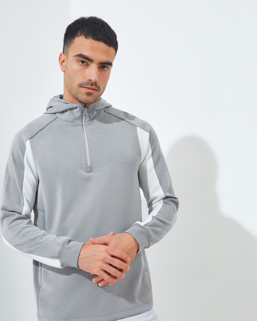Jack Nicklaus Rosewood Premium Pieced Hoodie Grey Blast - Image 2