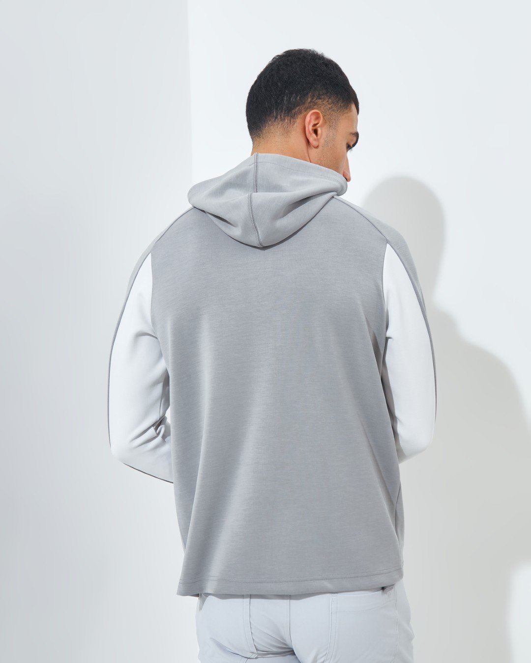 Jack Nicklaus Rosewood Premium Pieced Hoodie Grey Blast - Image 5