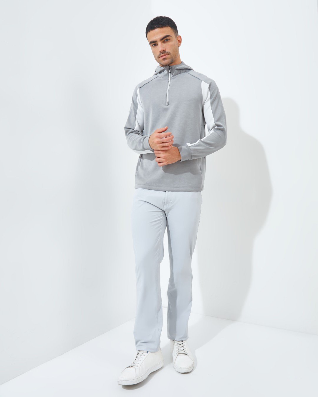 Jack Nicklaus Rosewood Premium Pieced Hoodie Grey Blast - Image 6