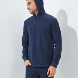 Jack Nicklaus Shangrila Premium Pullover Fleece Hoodie Classic Navy
