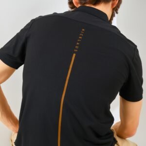 Jack Nicklaus Jaden Polo Shirt Pria Slim Fit Black