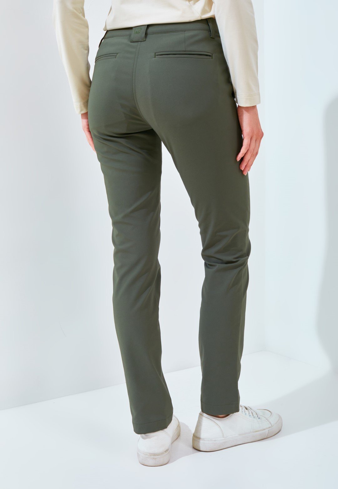 Jack Nicklaus Jenny Premium Pants Ladies Slim Fit Virtual Olive - Image 3