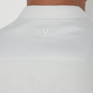 Jobb Abbas Baju Koko Pria Lengan Panjang Regular Fit Light Grey