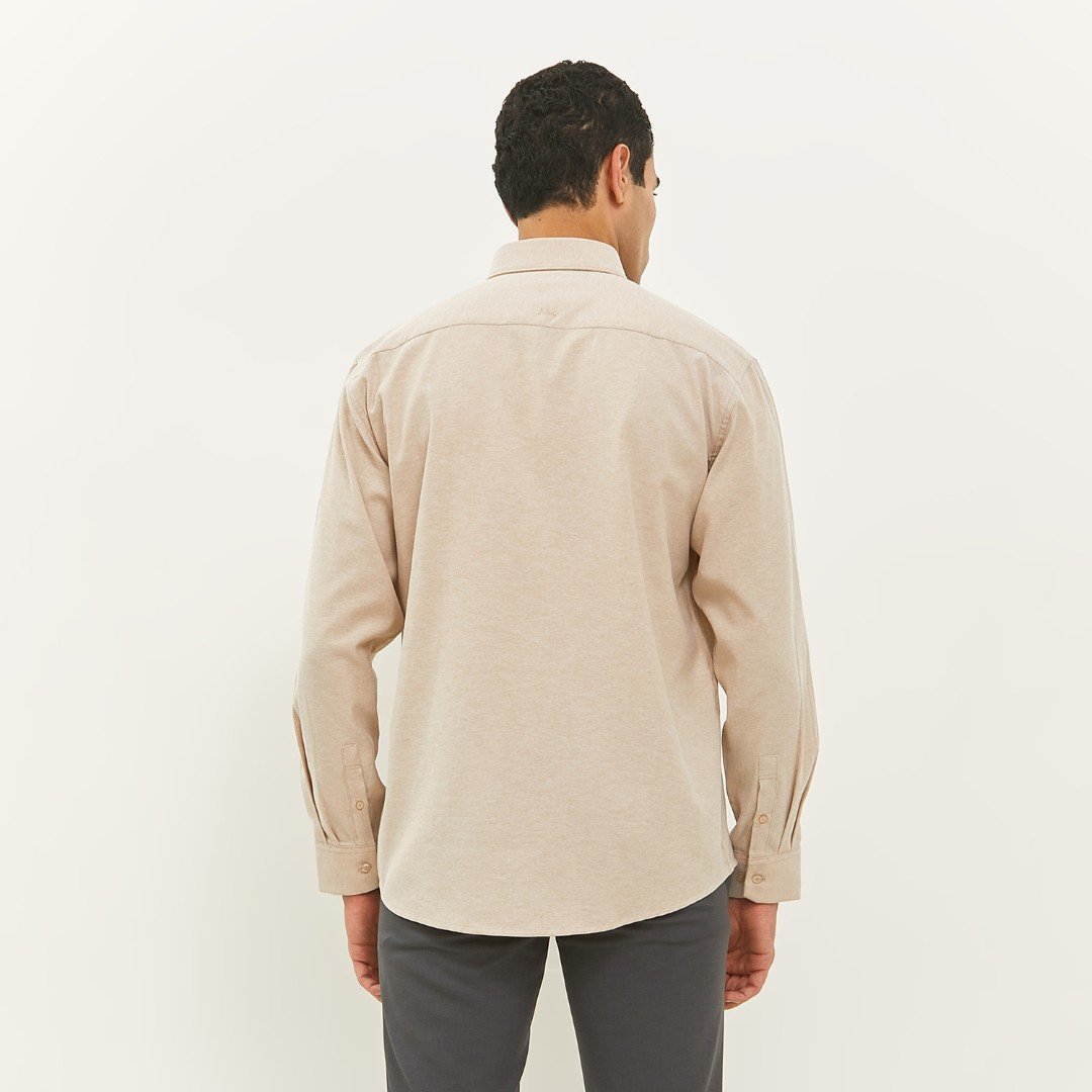 Jobb Abney Kemeja Pria Lengan Panjang Regular Fit Khaki - Image 3