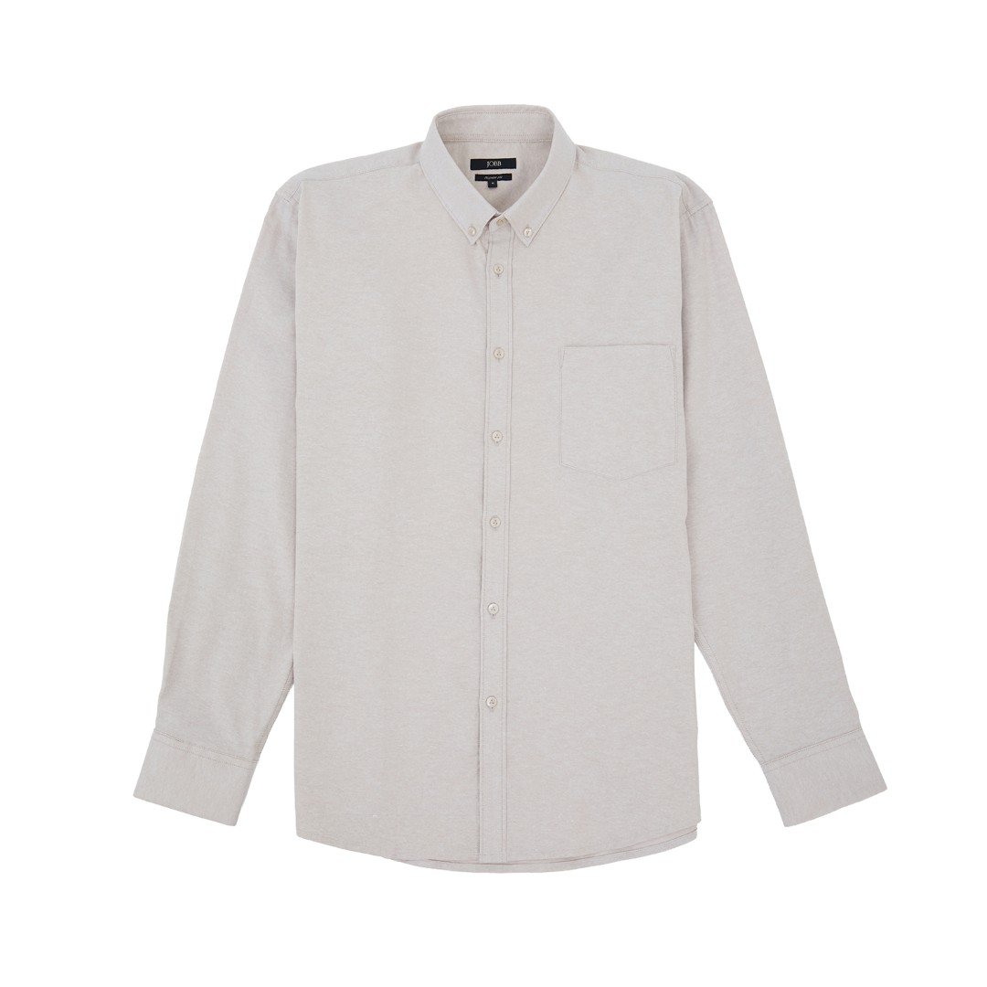 Jobb Abney Kemeja Pria Lengan Panjang Regular Fit Khaki - Image 7