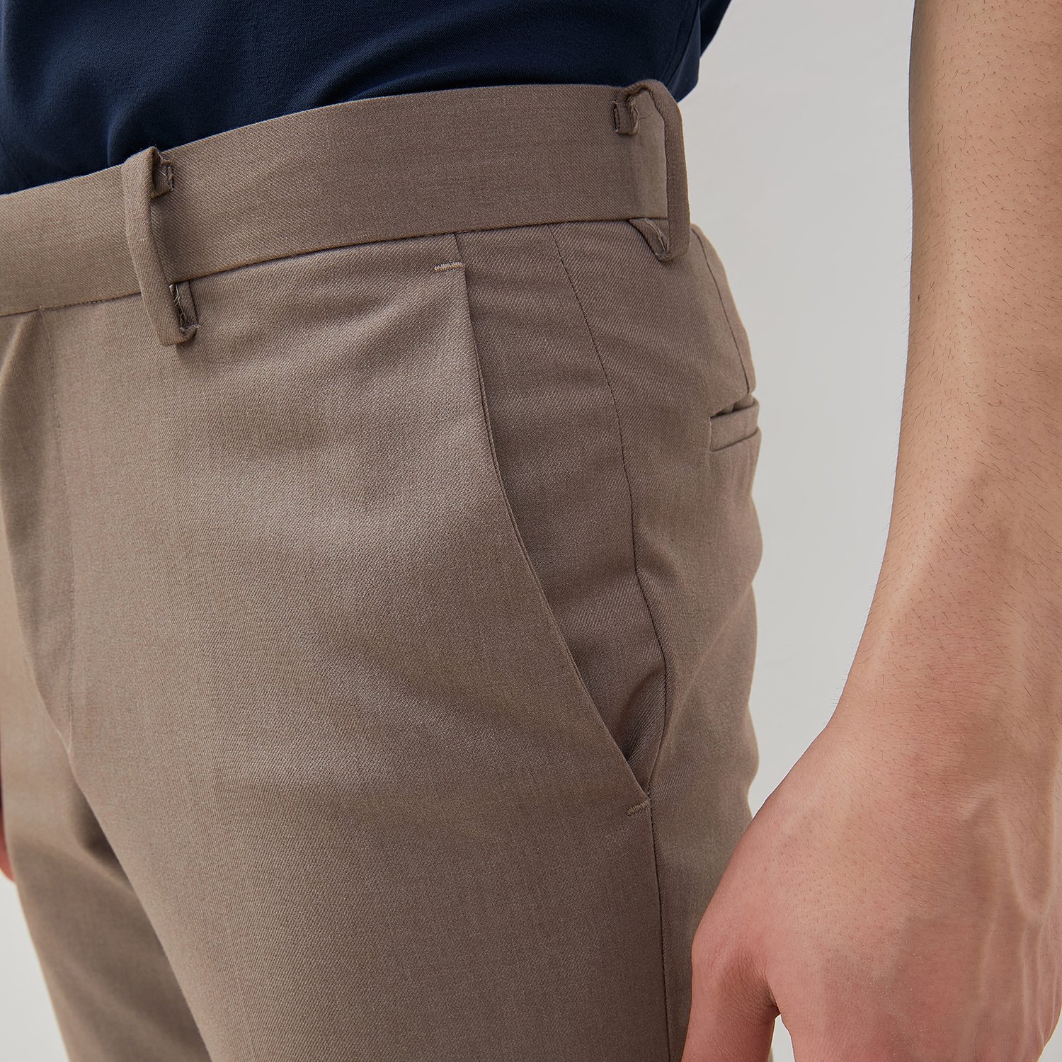 Jobb Airview Celana Panjang Slim Fit Light Brown - Image 3