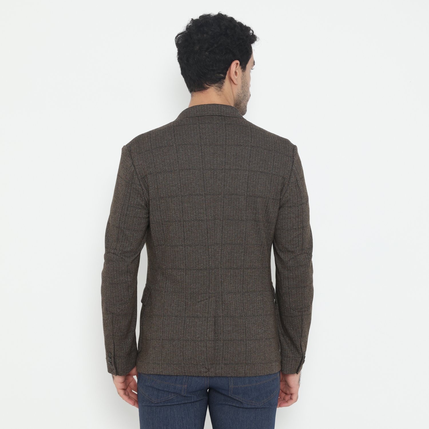 JOBB Axel-T2 Jas Pria Slim Fit Brown - Image 4