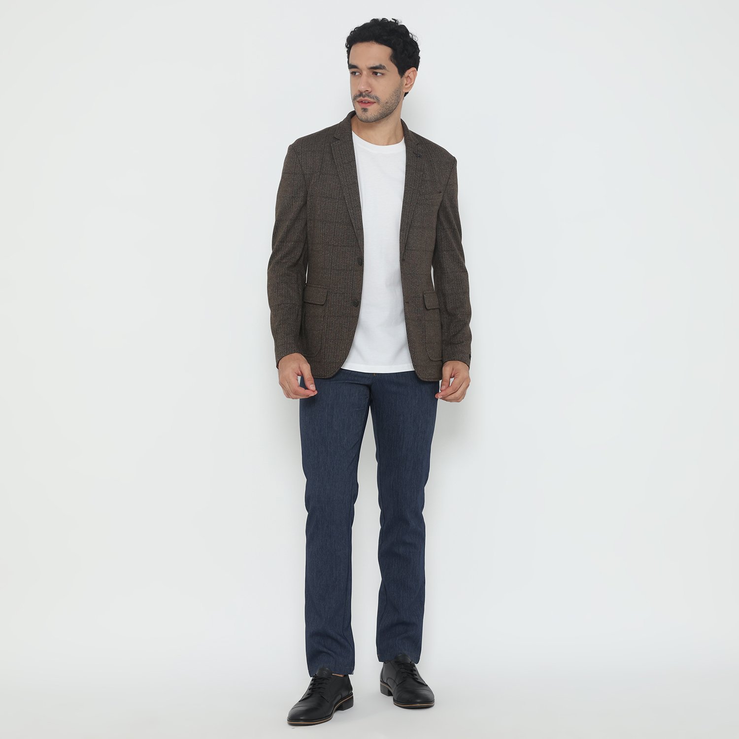 JOBB Axel-T2 Jas Pria Slim Fit Brown - Image 3