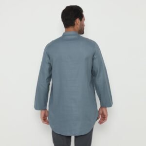 Jobb Aziz Baju Koko Pria Lengan Panjang Regular Fit Medium Blue
