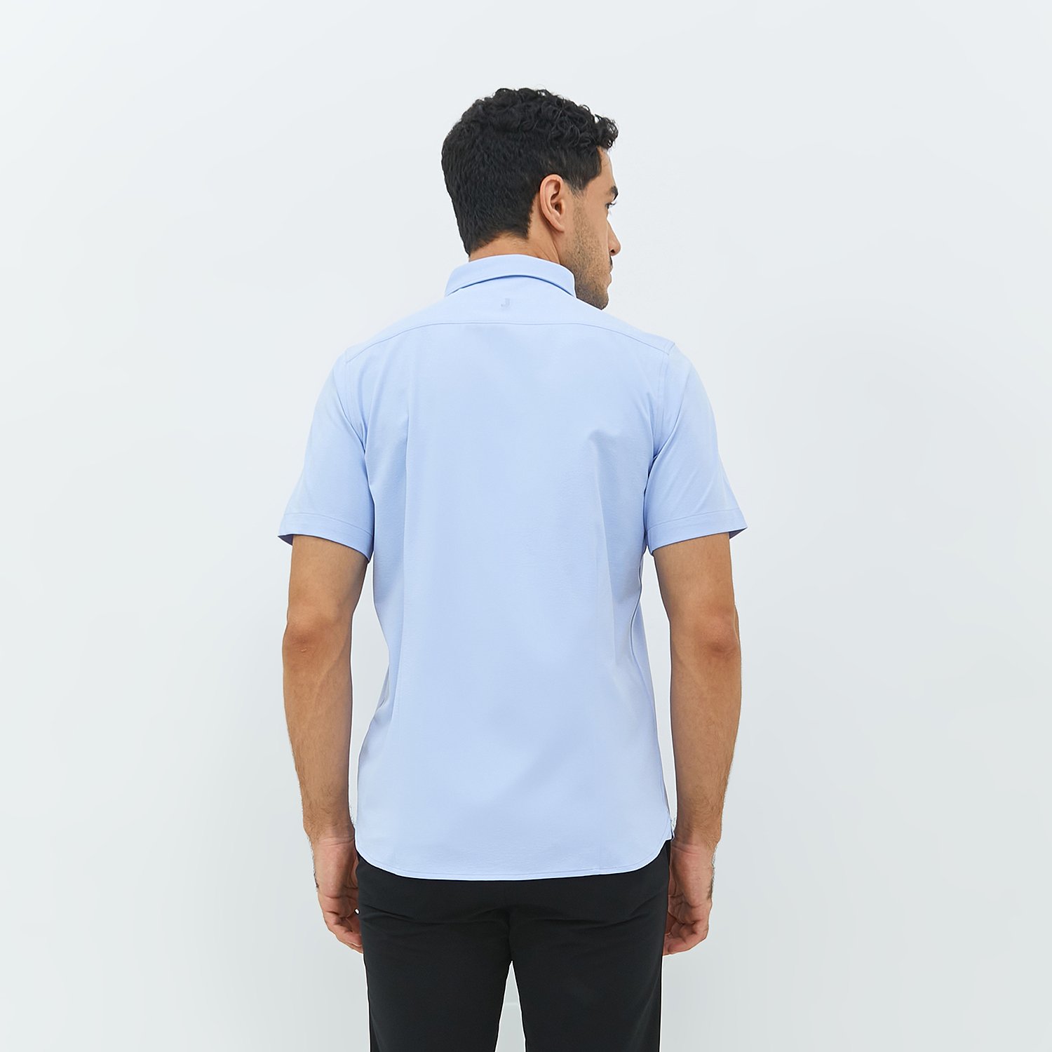 Jobb Edore Kemeja Pria Lengan Pendek Slim Fit Biru - Image 4