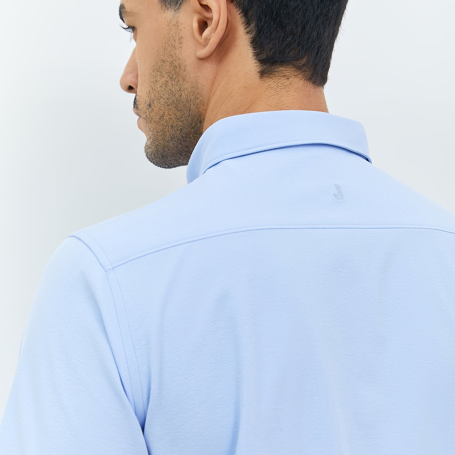 Jobb Edore Kemeja Pria Lengan Pendek Slim Fit Biru - Image 5