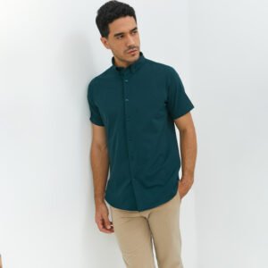 Jobb Edore Kemeja Pria Lengan Pendek Slim Fit Hijau