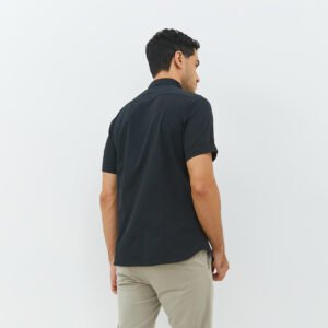 Jobb Edore Kemeja Pria Lengan Pendek Slim Fit Hitam