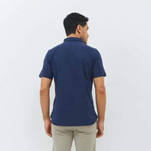 Jobb Edore Kemeja Pria Lengan Pendek Slim Fit Navy
