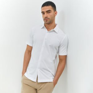 Jobb Endive Kemeja Pria Lengan Pendek Slim Fit Putih