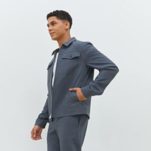 JOBB Ferero Jaket Pria Slim Fit Medium Grey