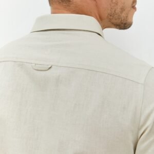 Jobb Fulton Kemeja Pria Lengan Pendek Slim Fit Beige