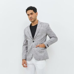 Jobb Hickory-T2 Blazer Pria Slim Fit Coklat