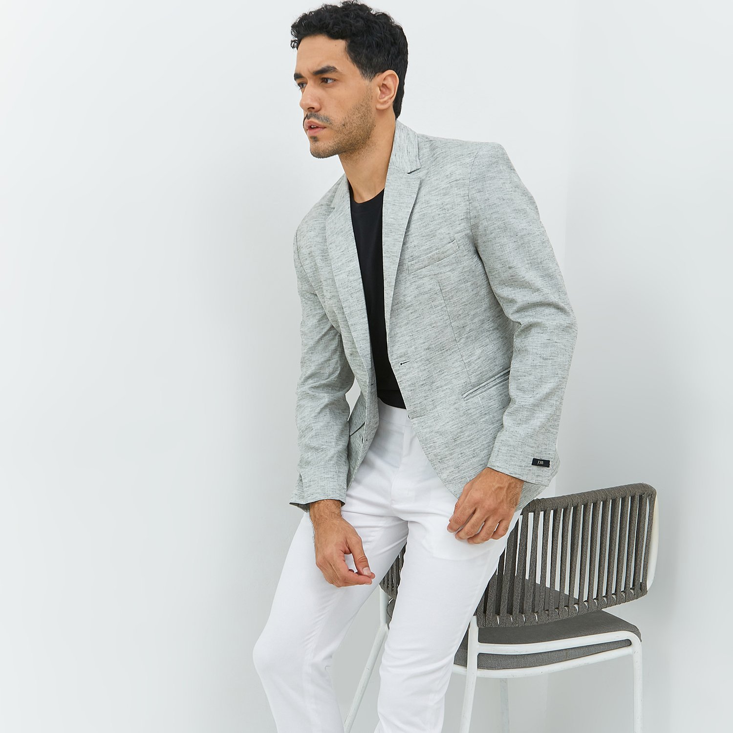 Jobb Hickory-T2 Blazer Pria Slim Fit Hijau - Image 3