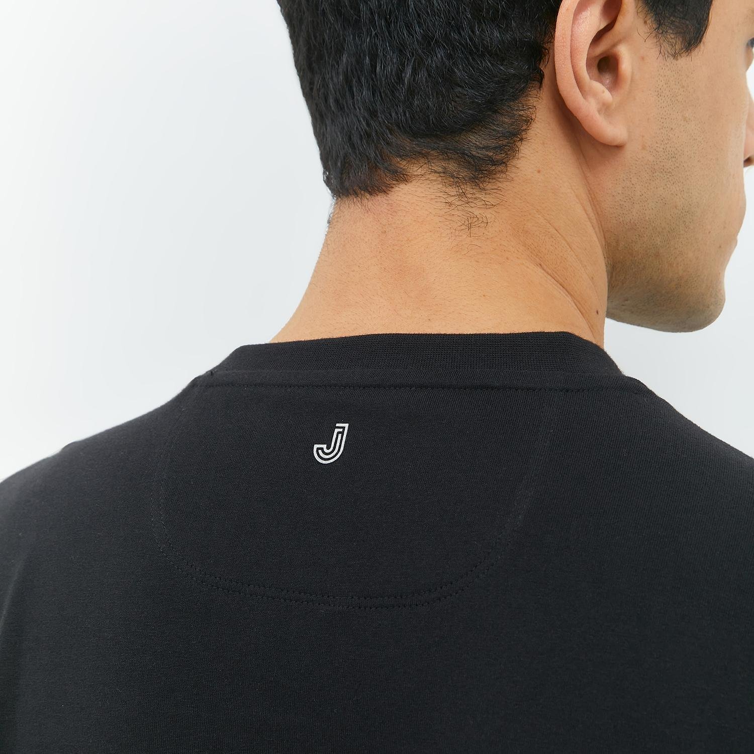 JOBB Janssen T-shirt Pria Regular Fit Dark Black - Image 2