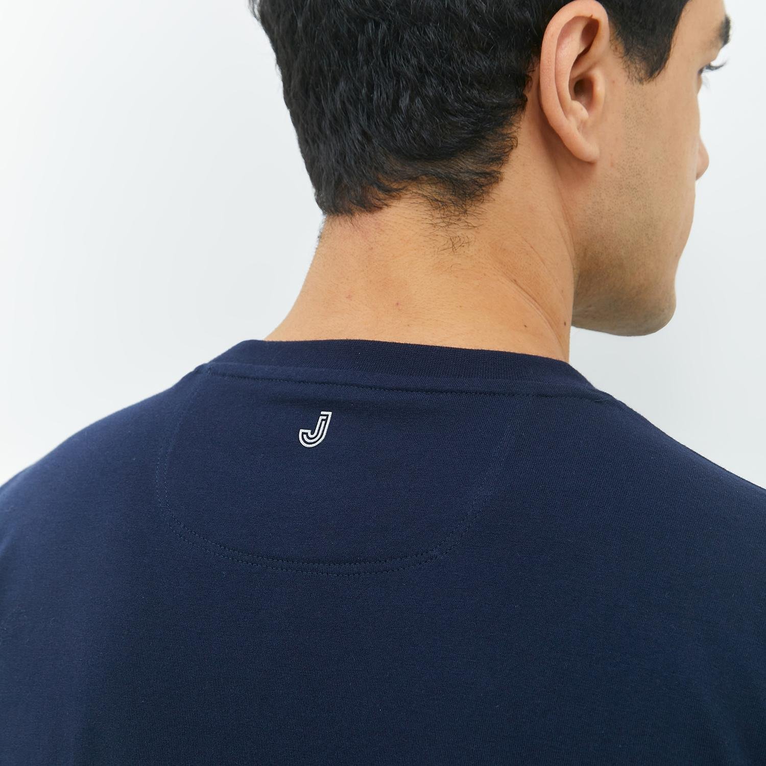 JOBB Janssen T-shirt Pria Regular Fit Navy - Image 3