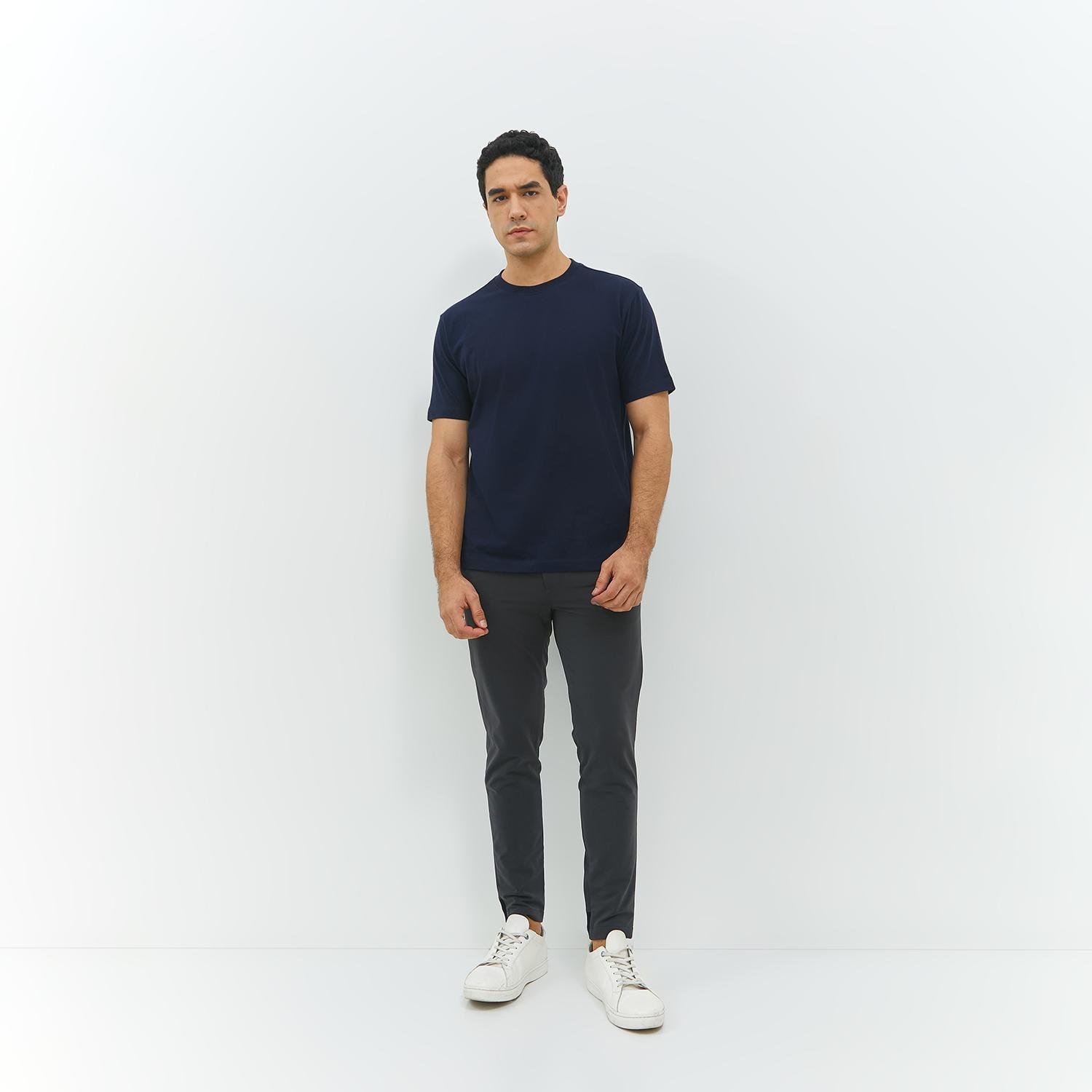 JOBB Janssen T-shirt Pria Regular Fit Navy - Image 6