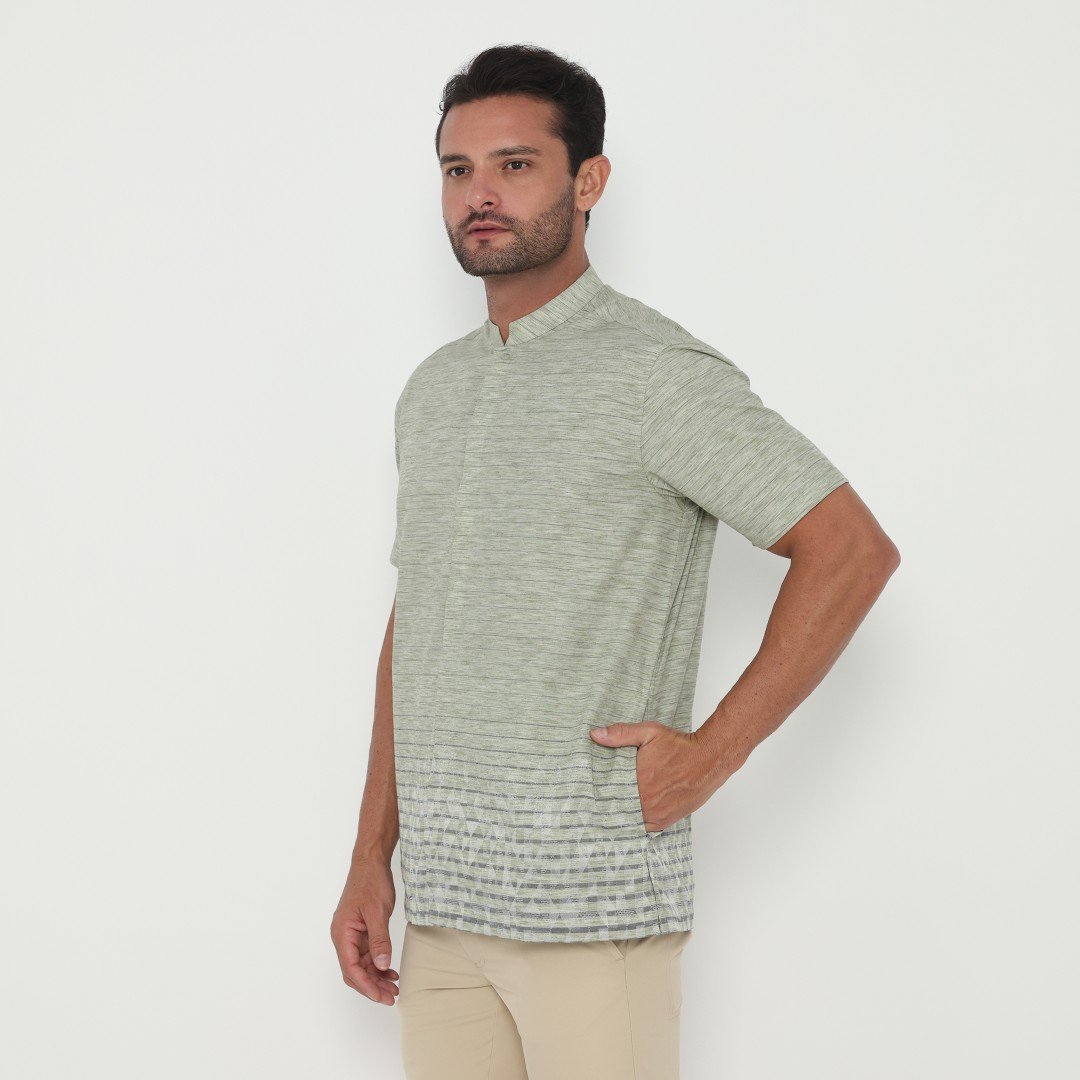 Jobb Javed Baju Koko Pria Lengan Pendek Regular Fit Olive - Image 2