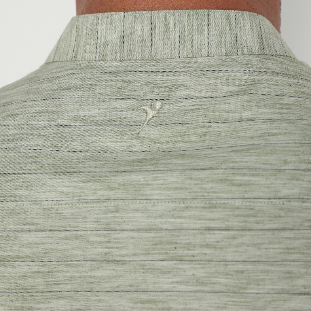Jobb Javed Baju Koko Pria Lengan Pendek Regular Fit Olive - Image 4