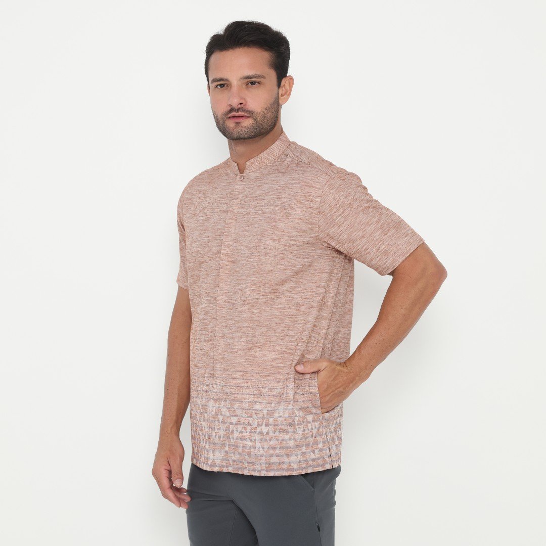 Jobb Javed Baju Koko Pria Lengan Pendek Regular Fit Teracota - Image 2