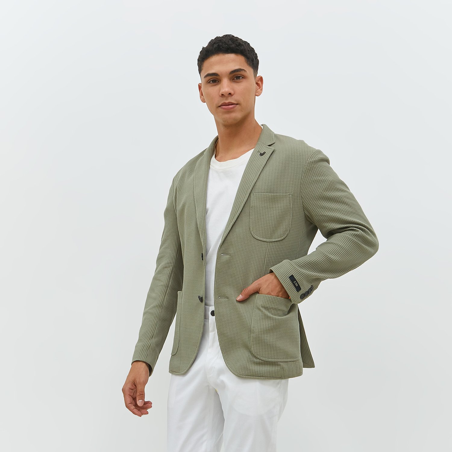 JOBB Lucien-T2 Jas Pria Slim Fit Light Green - Image 4