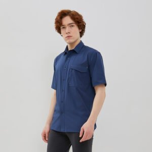 Jobb Marzo Kemeja Pria Lengan Pendek Regular Fit Medium Blue