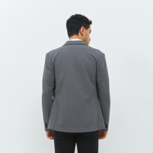 Jobb Pradier-T2 Blazer Pria Slim Fit Abu-Abu