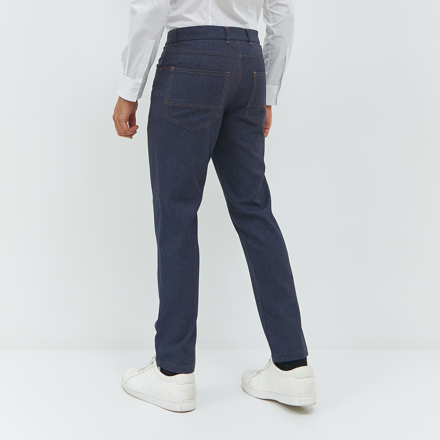 Jobb Ronaldo-B Celana Panjang Modern Slim Fit Navy - Image 5